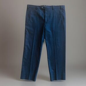 Sartore Navy Wool Dress Pants Mens IT 54 US 38 Tailored Italy